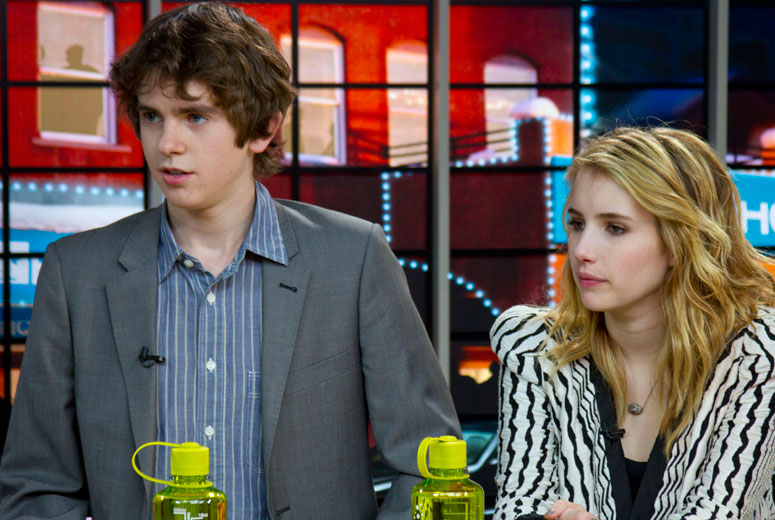 freddie highmore and emma roberts. Cast of HOMEWORK: Freddie Highmore, Emma Roberts, Michael Angarano and 